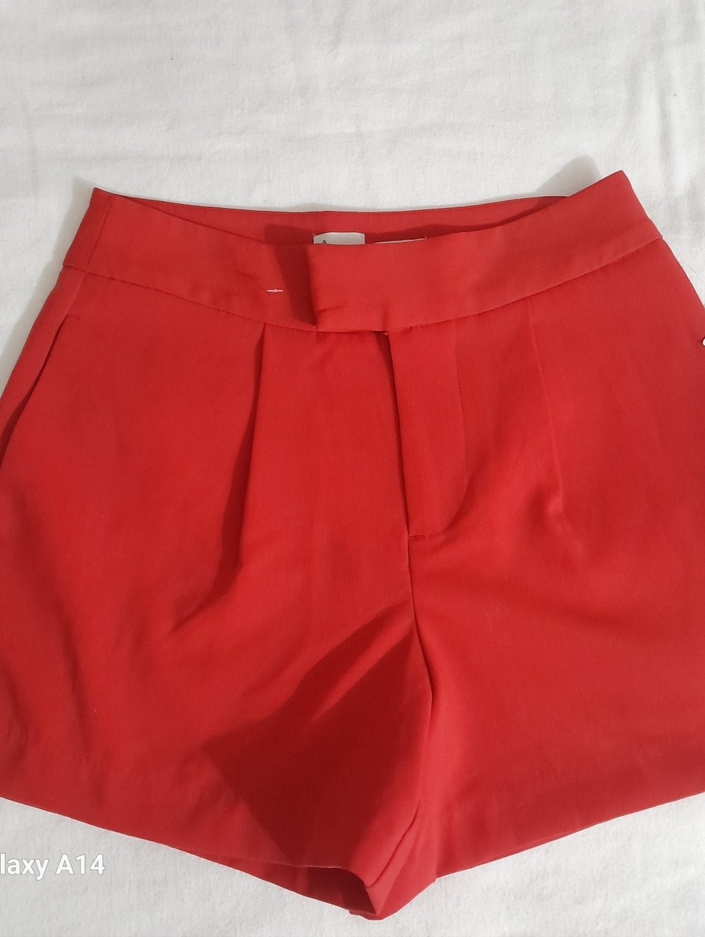 a new day Red High-Waist Pleated Shorts
